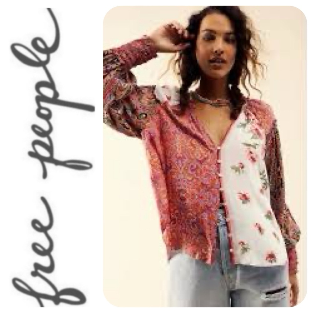 Free People Gemini Blouse, M - EUC
